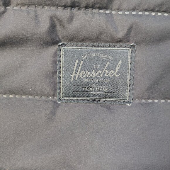 Herschel Mini Backpack Black Gold Trim Stitched - Picture 3 of 11